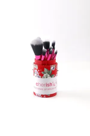 12 Piece Make Up Brush Set in Red