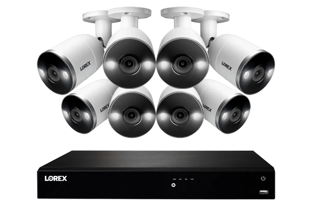 16-Channel 4K Ultra HD Fusion NVR IP System with Smart Deterrence Cameras