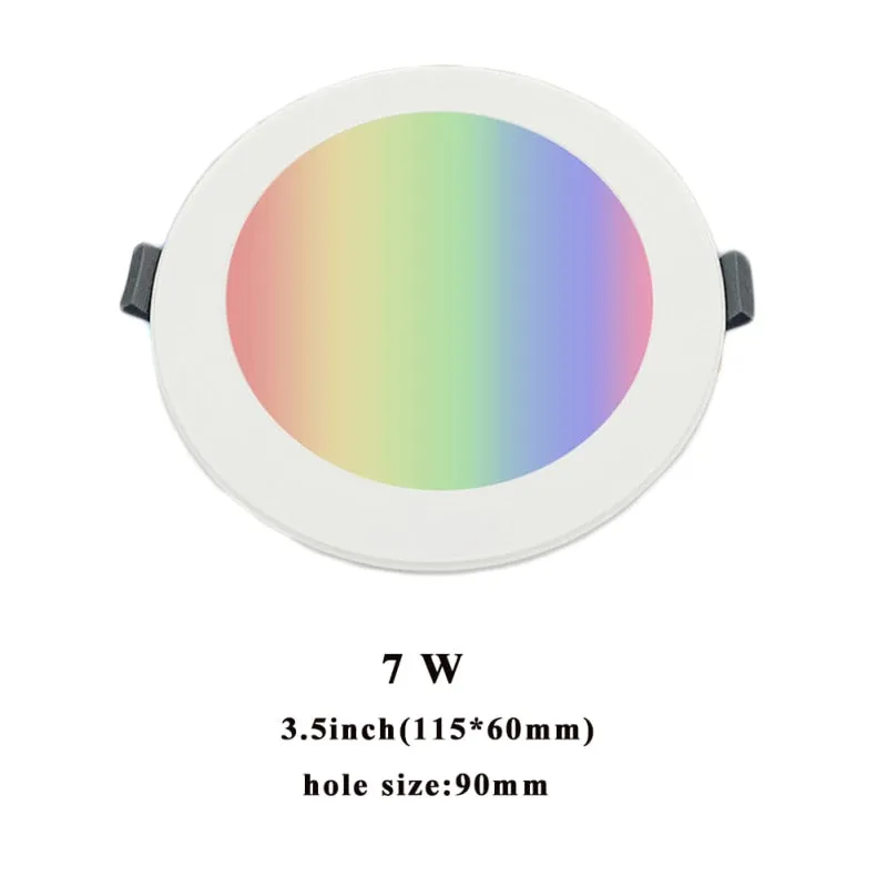 2021 New Tuya Zig bee 3.0 Smart  4 Inch RGBCW 10W Led Recessed Ceiling Light Voice Control Work With Alexa Google Home