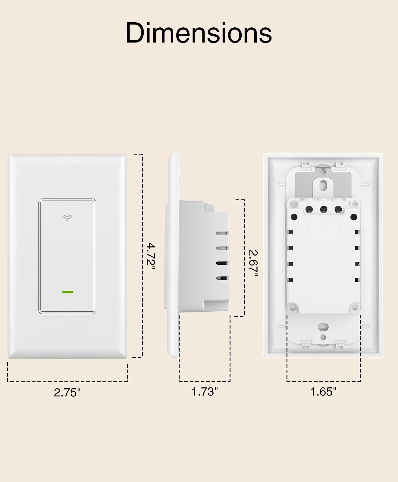 3-Way Smart Light Switch GHomeSmart® SW6