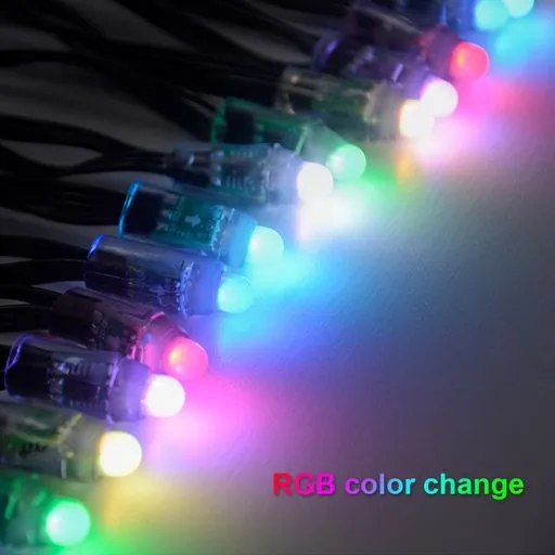 5 Meters Smart WiFi RGB Fairy Lights with 50 LEDs, IP65 for Outdoor Usage, IR Remote, APP & Voice Control