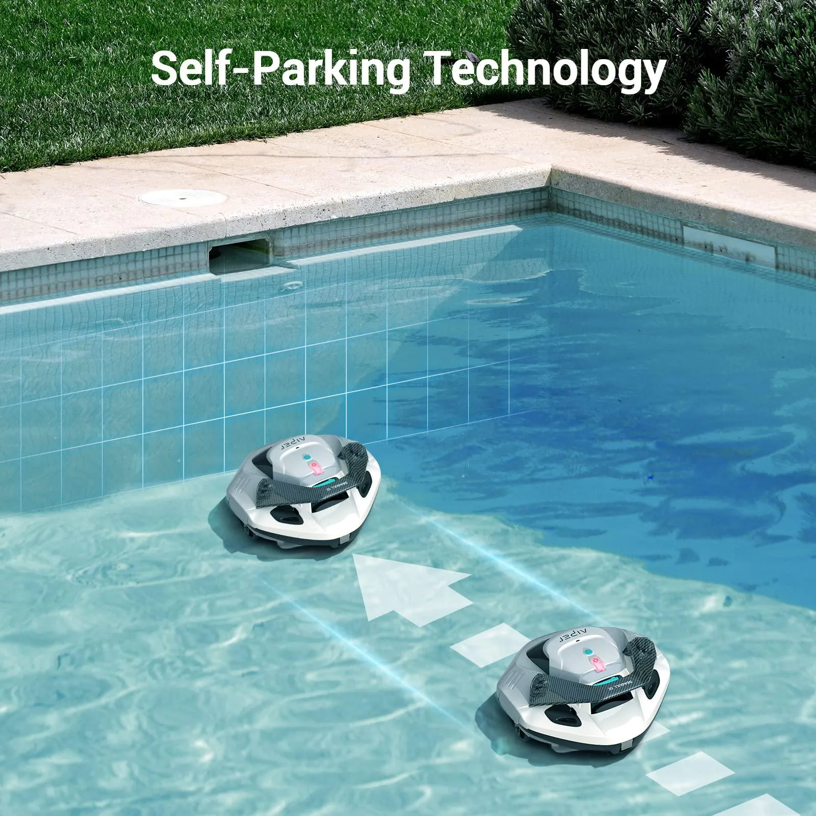 AIPER Seagull SE Cordless Robotic Pool Cleaner, Pool Vacuum Lasts 90 Mins