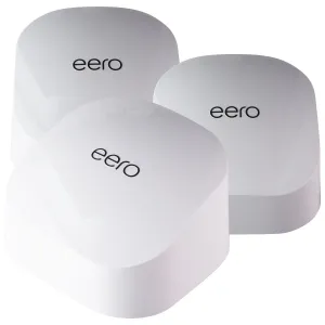 Amazon eero 6 Dual-Band Mesh Wi-Fi 6 Router with 2 Extenders - White (M010311)