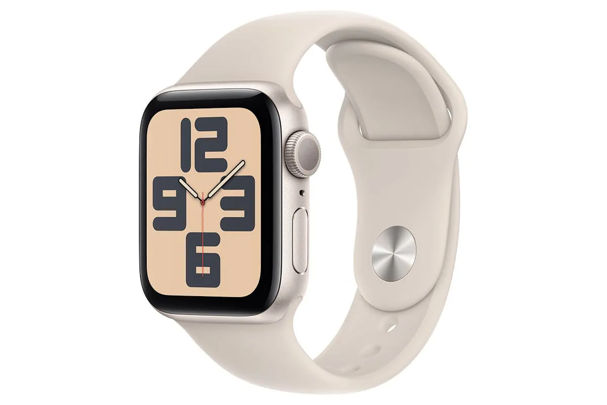 Apple Watch SE GPS | 40mm | Starlight Aluminium Case with Starlight Sport Band - M/L