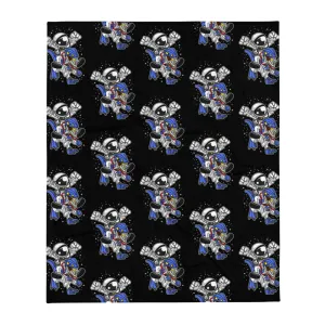 Astronaut | Robot Dinosaur | Pop Art | Thin | Throw Blanket