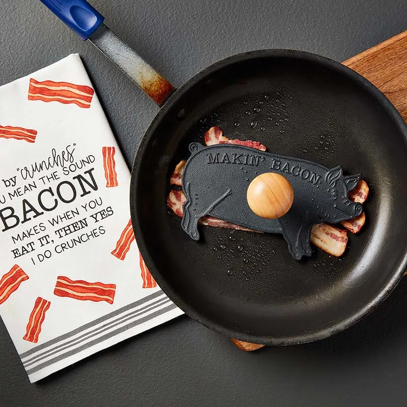 Bacon Press and Towel Set