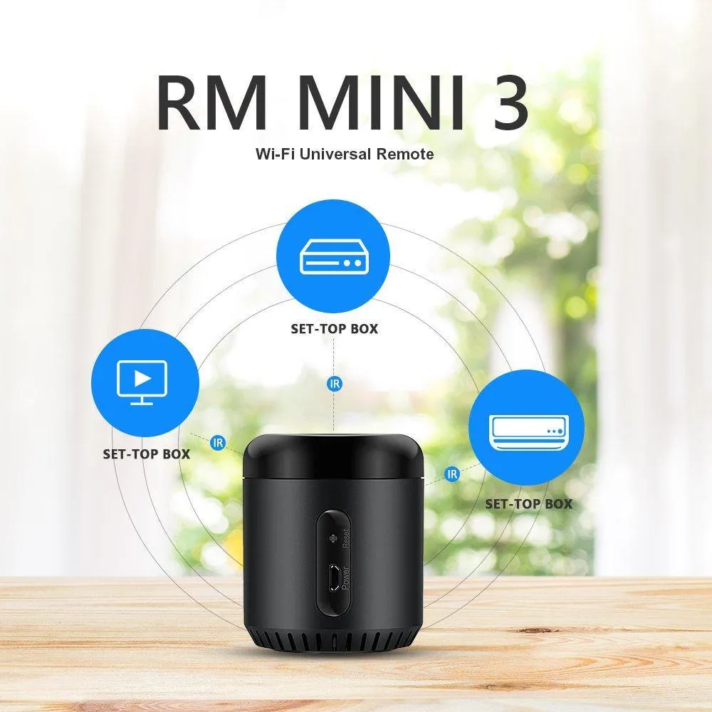 BLK300 New Broadlink RM Mini 3 (Works with Alexa and Google Assistant)