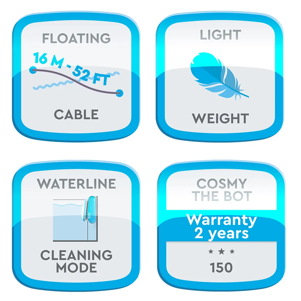 Cosmy the Bot 150 - Robotic Pool Cleaner