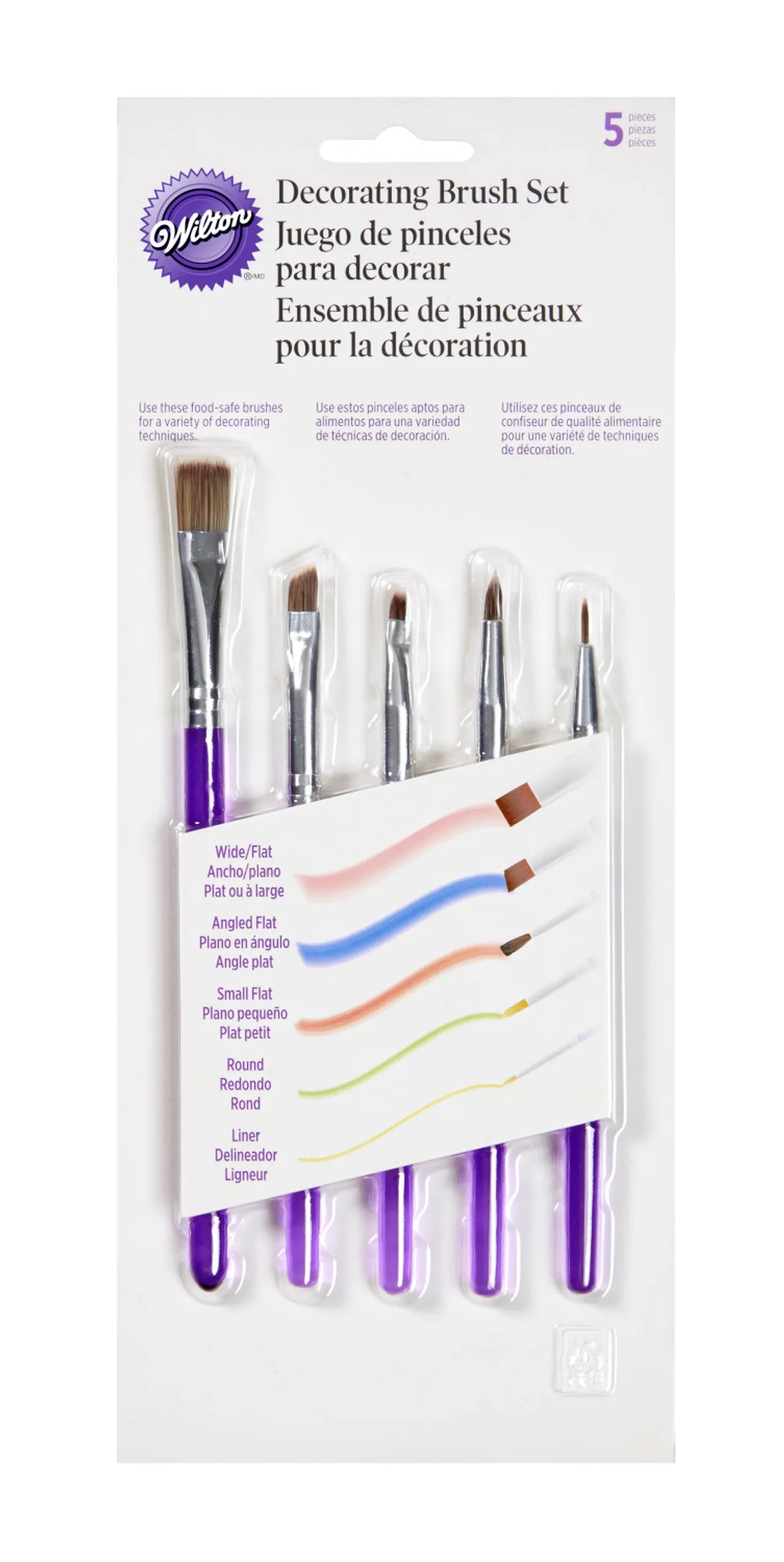 Decorating Brush Set 5pc