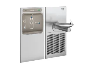 Elkay EZWS-SFGRN8K | In-wall Bottle Filling Station |  Filterless, High-efficiency chiller, Swirlflo fountain, Stainless Steel