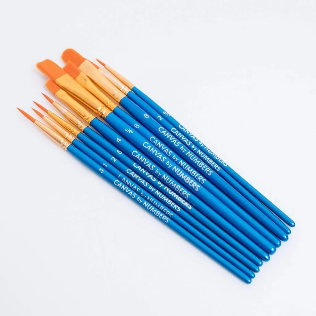 Extra 10 Pcs High-Quality Paint Brushes