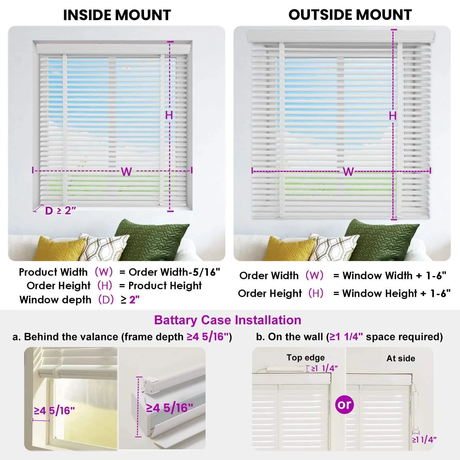 Graywind Motorized Real Wood Blinds |  Basswood White | Customizable