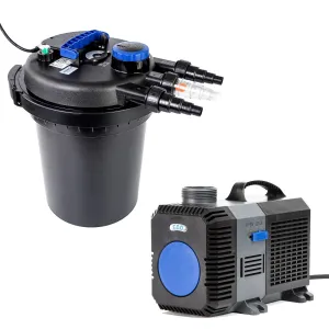 High-Efficiency Pond Filter & Submersible Pump Set 10000L/H - Dynamic Power