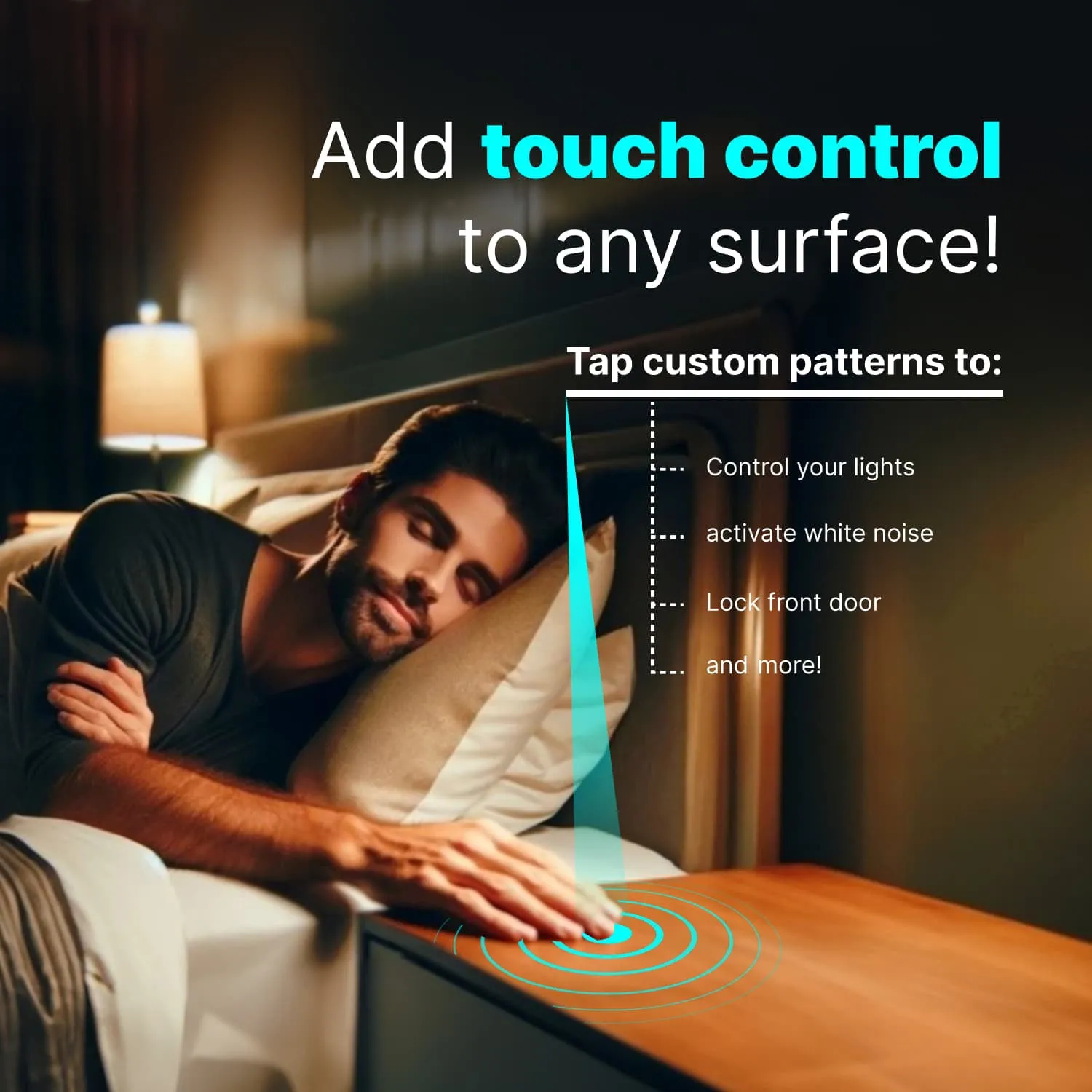 Knocki Original Smart Device - Add Touch Control to Any Surface