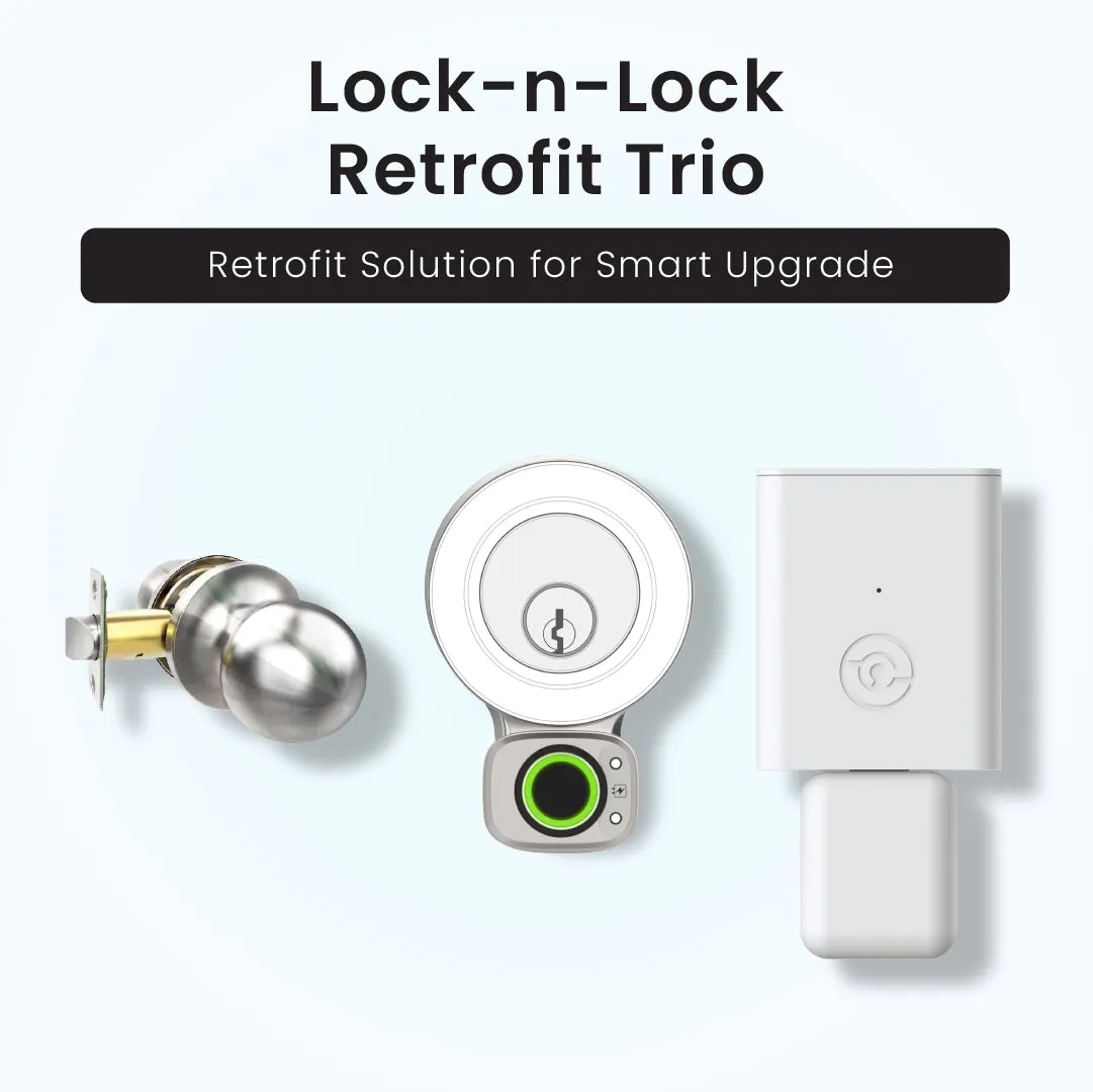 Lockly Lock-n-Knob Retrofit Trio