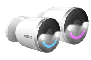 Lorex 4K Spotlight Indoor/Outdoor Wi-Fi 6 Security Camera with Smart Security Lighting - 2 Pack