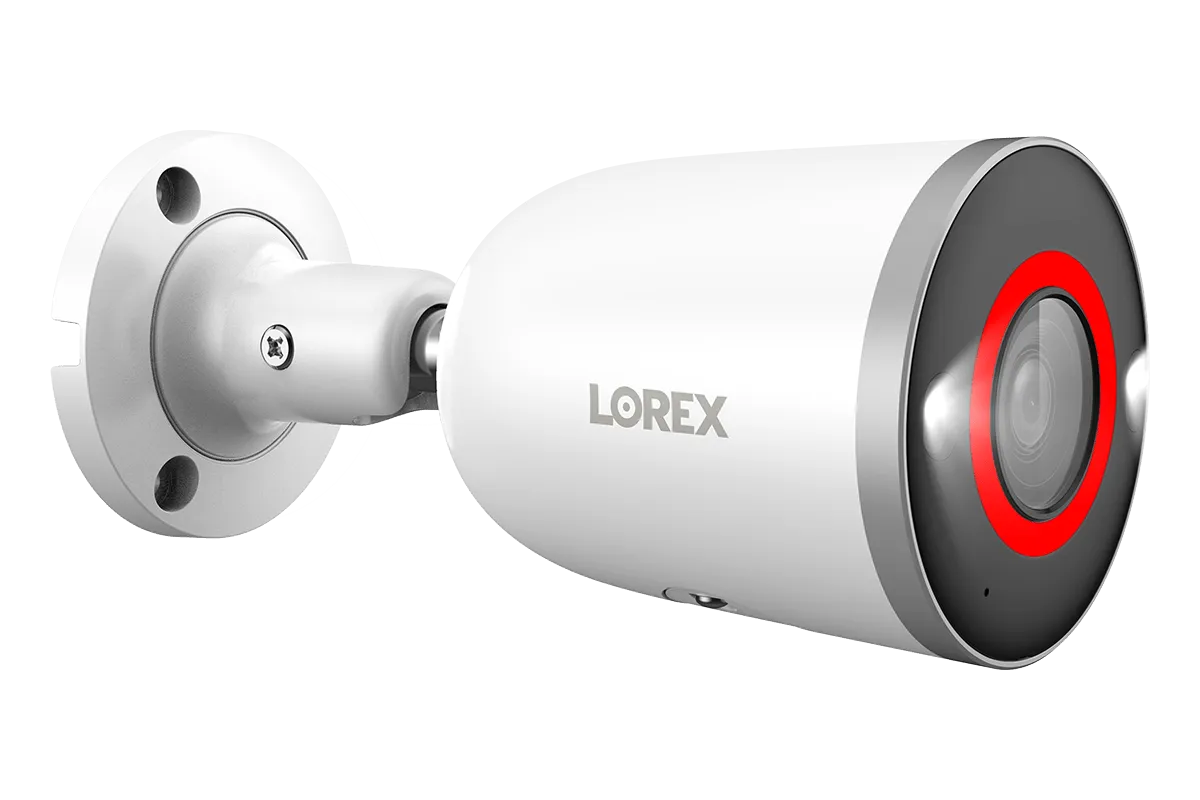 Lorex Fusion 4K 16 Camera Capable (8 Wired and 8 Wi-Fi) 2TB Wired NVR System with Bullet Cameras Featuring Smart Security Lighting