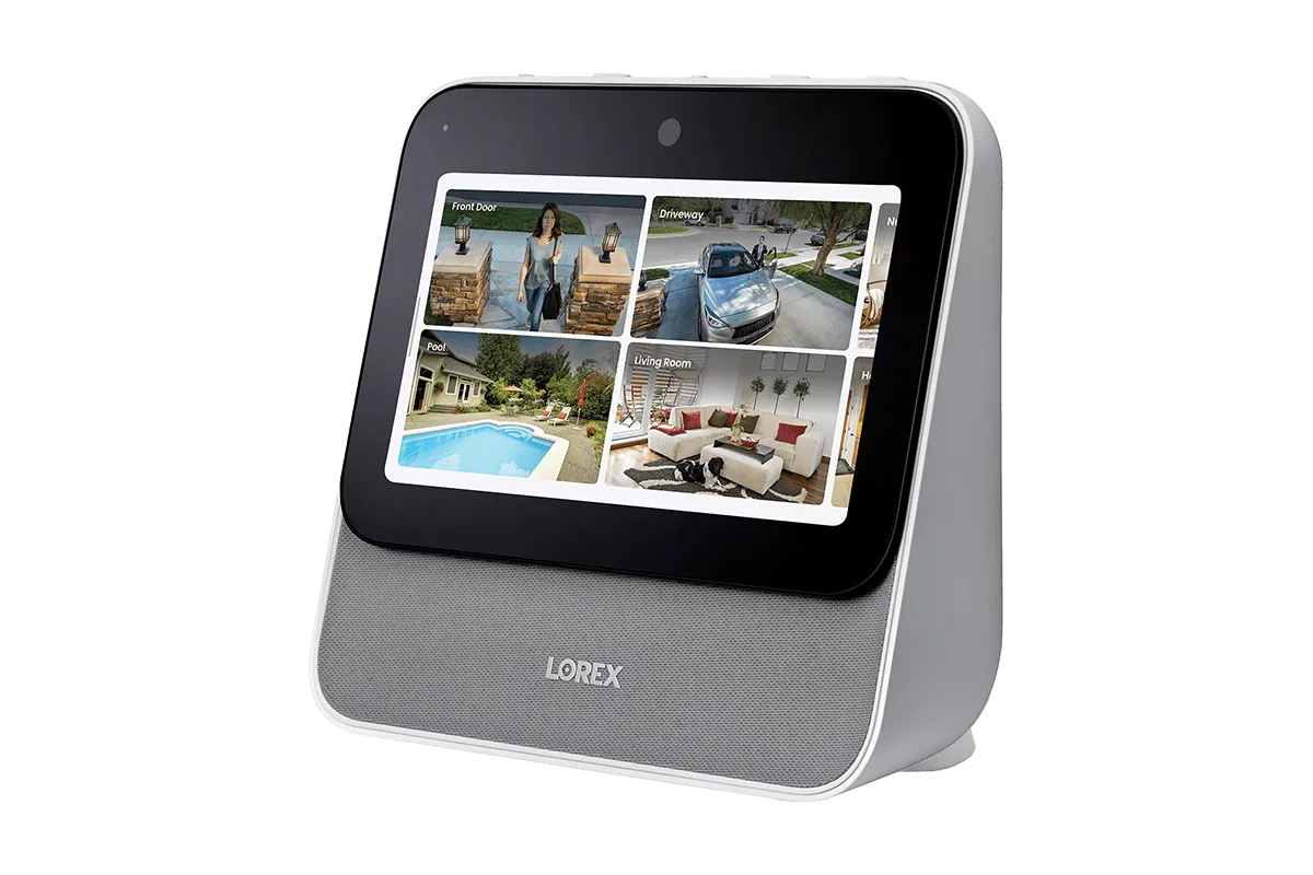 Lorex Smart Home Security Center with Two 1080p Outdoor Wi-Fi Cameras and Wi-Fi Floodlight Camera