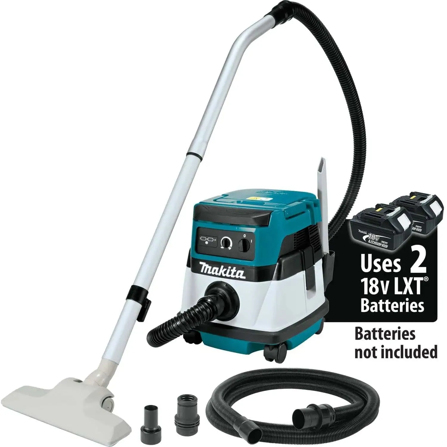 Makita 36V (18V X2) LXT‚® 2.1 Gallon HEPA Filter Dry Dust Extractor Vacuum, (Tool Only)