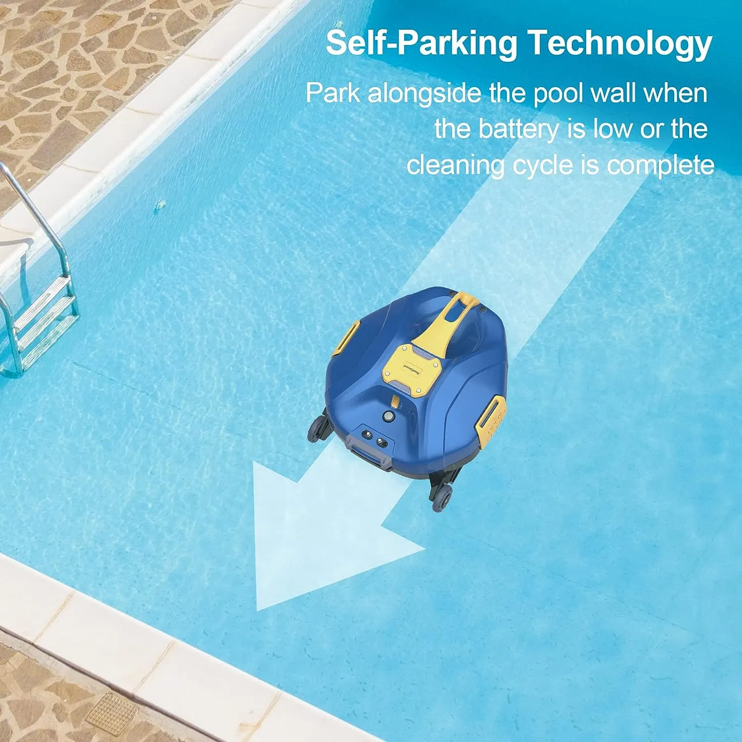 PoolGuard Cordless Rechargeable Robotic Pool Cleaner