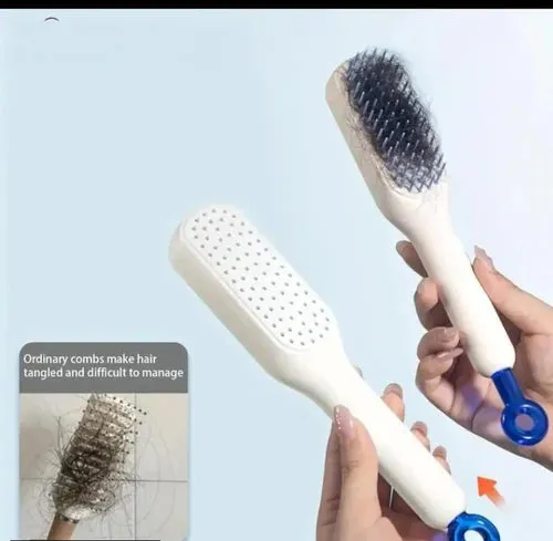 Self-Cleaning Hairbrush