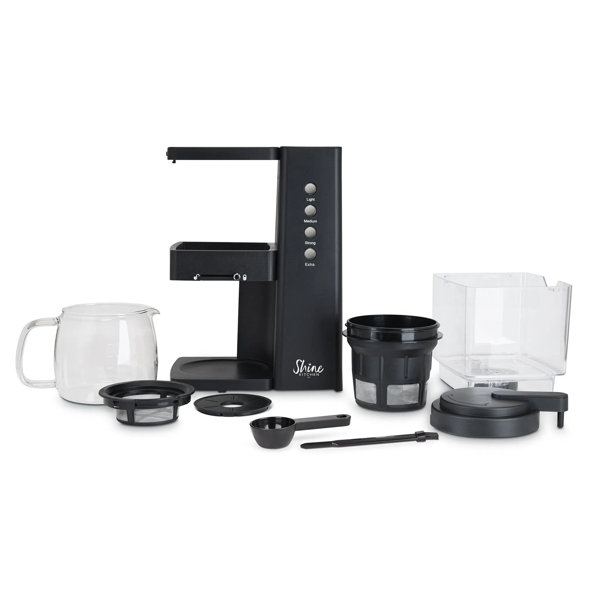 Shine Kitchen Co. Rapid Cold Brew Coffee & Tea Machine with Vacuum Extraction Technology