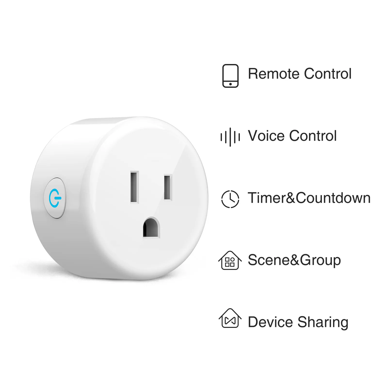 Smart Plug Wi-Fi Outlet Socket GHomeSmart® WP5