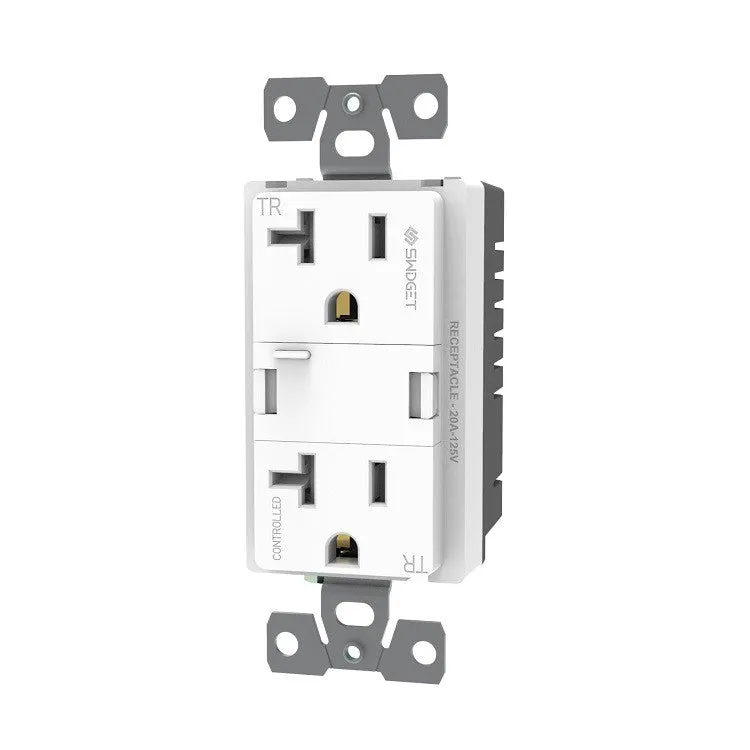 Tresco Swidget 120VAC 20A Outlet w/WI-FI Insert White L-R1020WI000-1