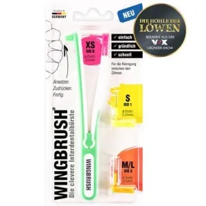 WINGBRUSH starter set holder with 3 brushes