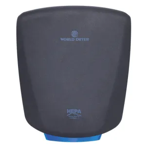 World Dryer Q-962A2 | VERDEdri Automatic Hand Dryer, HEPA-Filtered, Aluminum Graphite