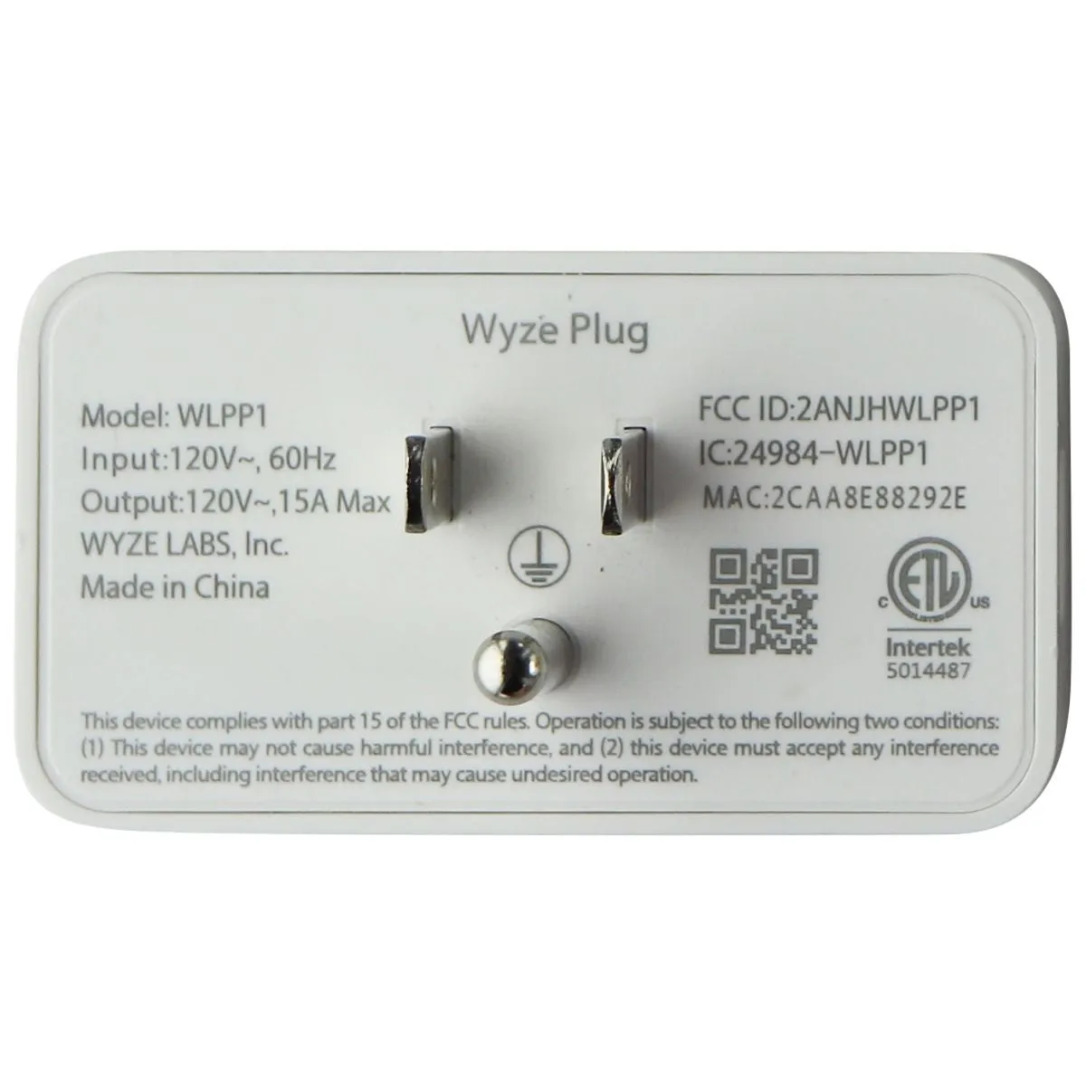 Wyze Plug 2.4GHz WiFi Smart Plug - Works with Alexa / Google Assistant